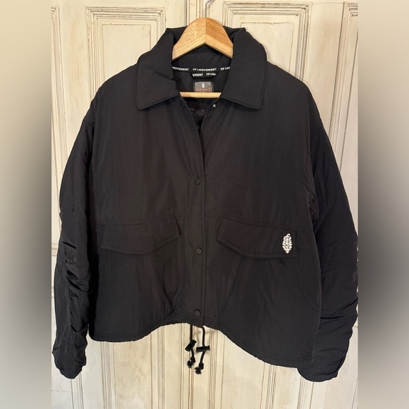 Free People - FP Movement off the bleachers coaches- size small - Picture 7 of 10